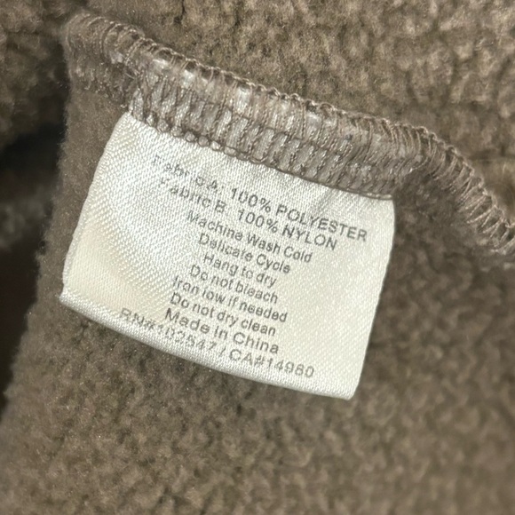 Isis Womans M Olive Green Quarter Zipper Jacket - Picture 7 of 8